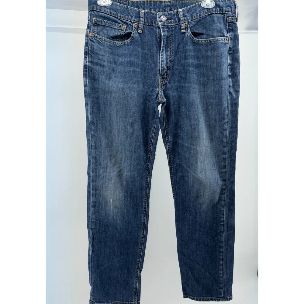 Levis 541 Athletic Fit Stretch Jeans Medium Wash Mens 36x32 Tapered Denim